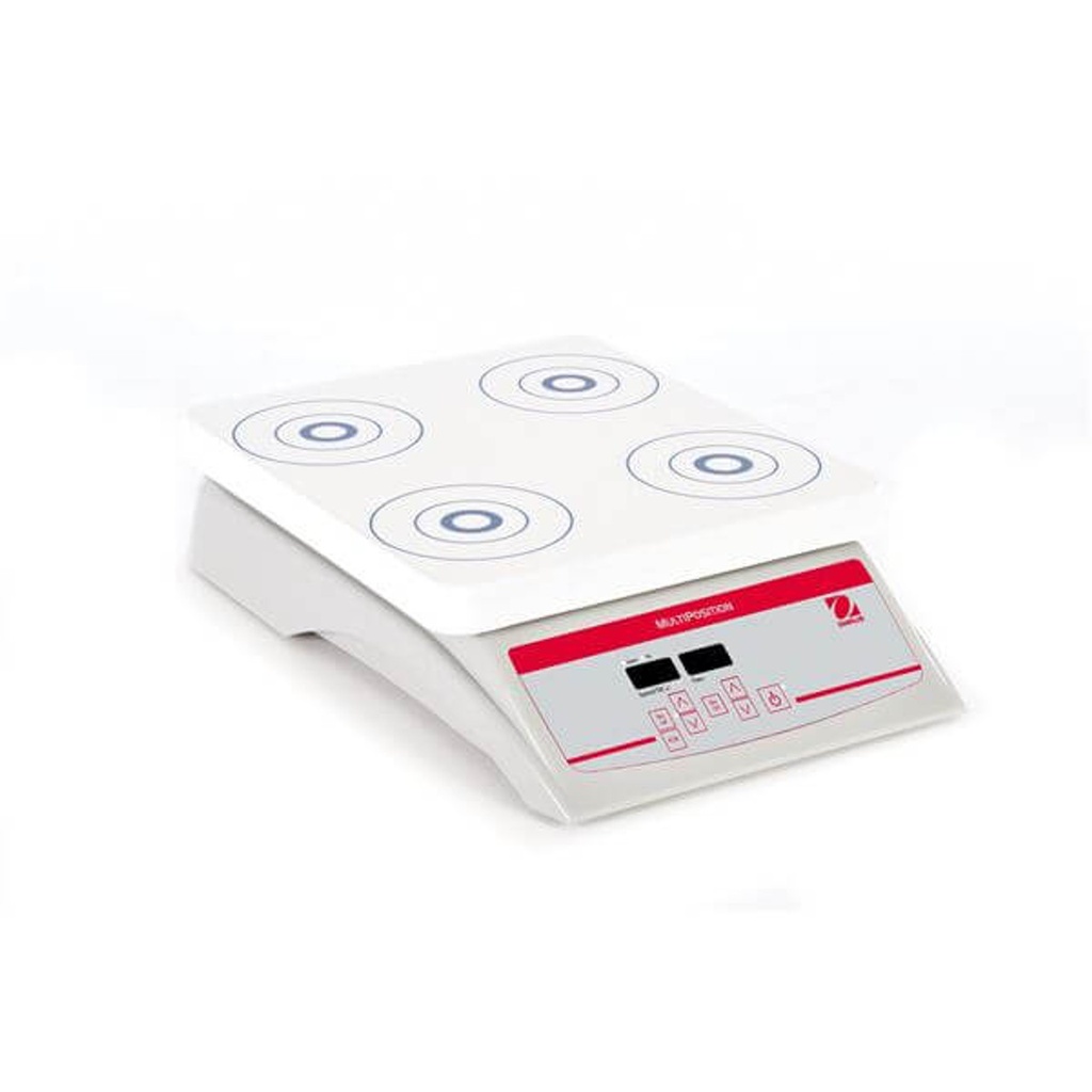 Four Place Digitally Controlled Magnetic Stirrer With 1400 RPM Maximum Speed and 4 x 1L Stirring Capacity, 115V